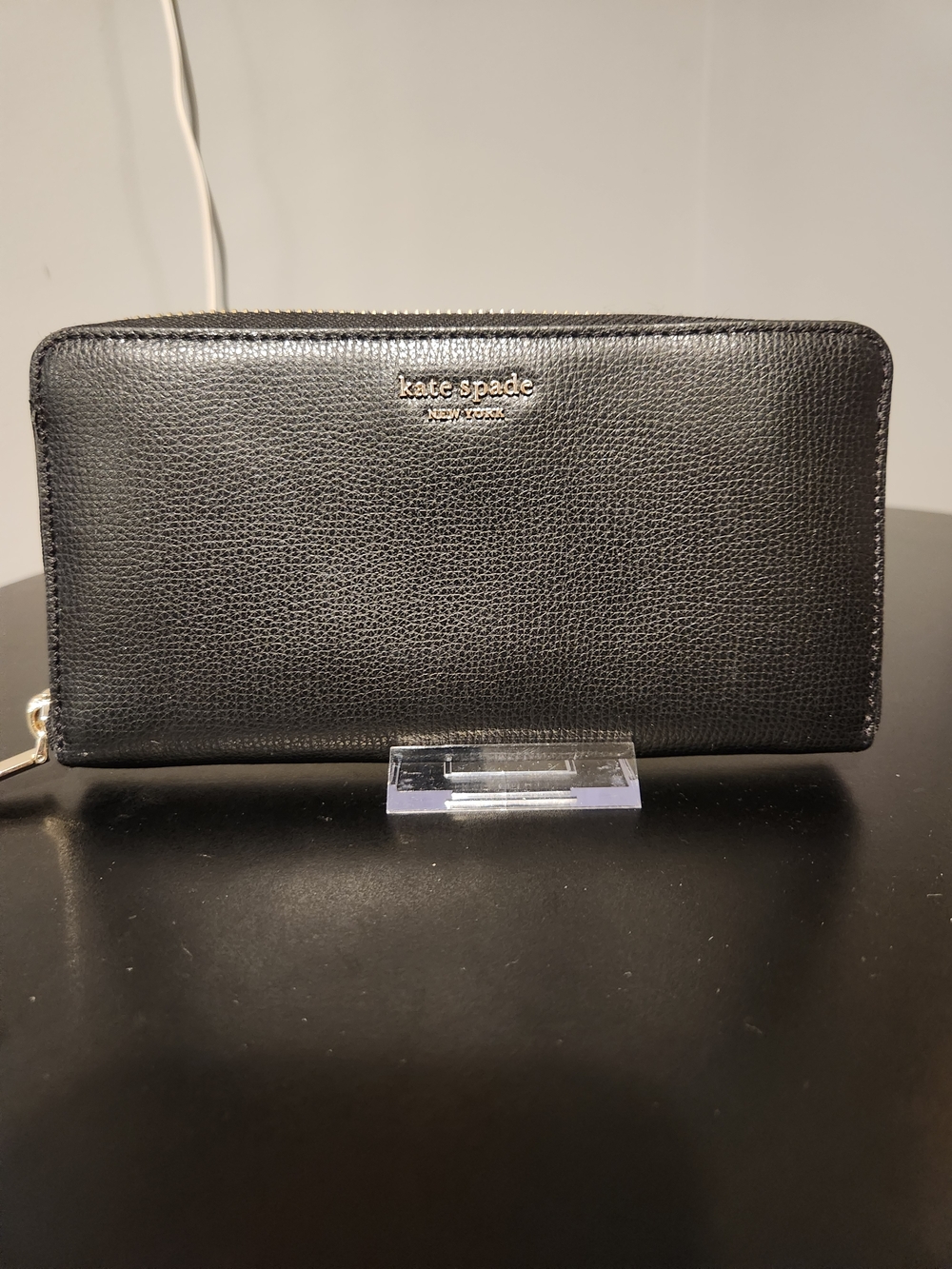 kate spade New York Black Zip-Around Wallet